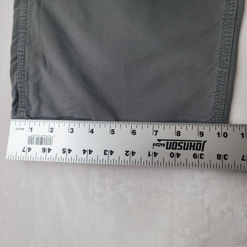 Carhartt Dungaree w/ Suspender Button Men's Gray Carpenter Work Pants Size 42X28 - Picture 10 of 12